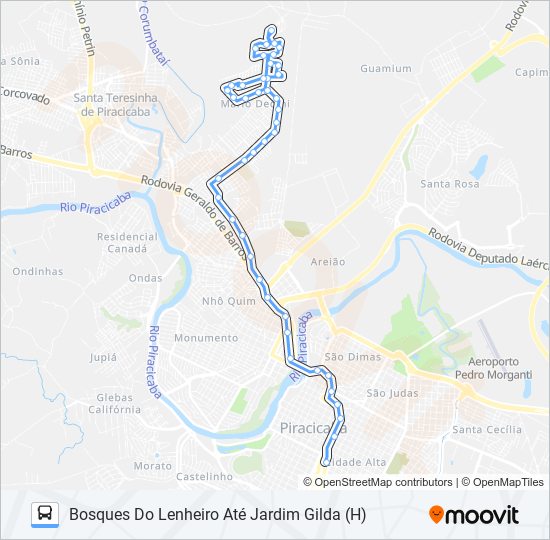 0126 BOSQUES DO LENHEIRO bus Line Map