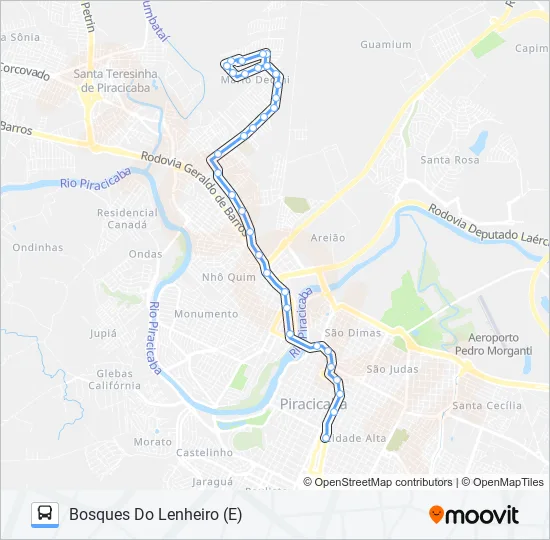 0126 BOSQUES DO LENHEIRO  Line Map
