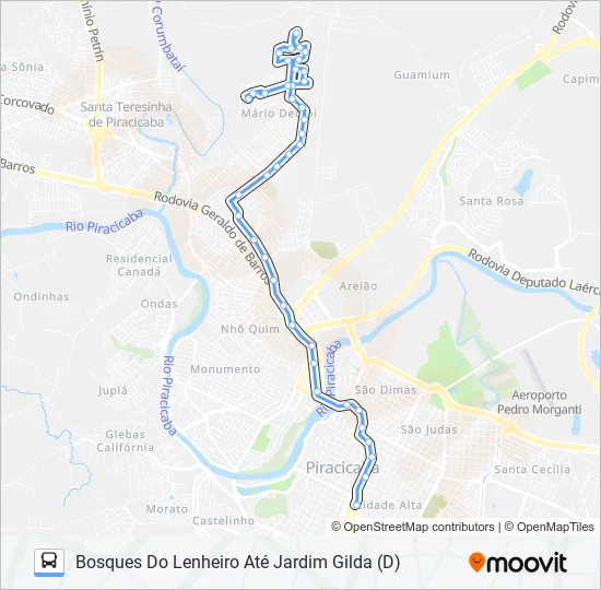 0126 BOSQUES DO LENHEIRO  Line Map