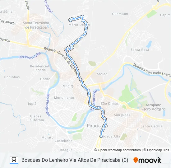 0126 BOSQUES DO LENHEIRO  Line Map