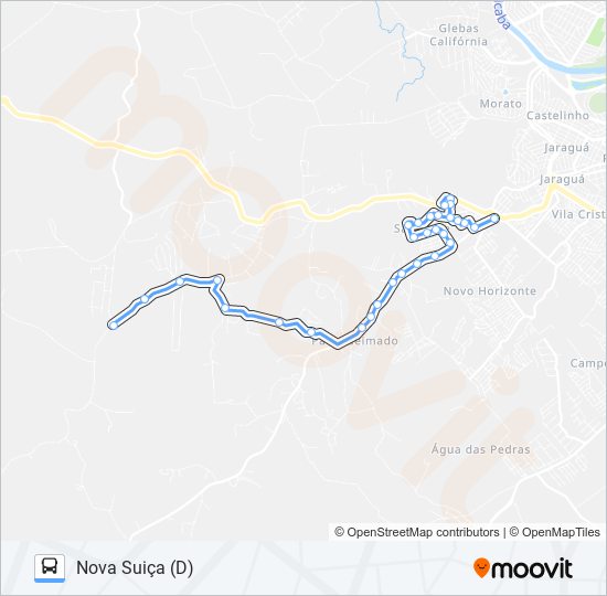 Mapa de 0812 SANTO ANTÔNIO / TSJ de autobús