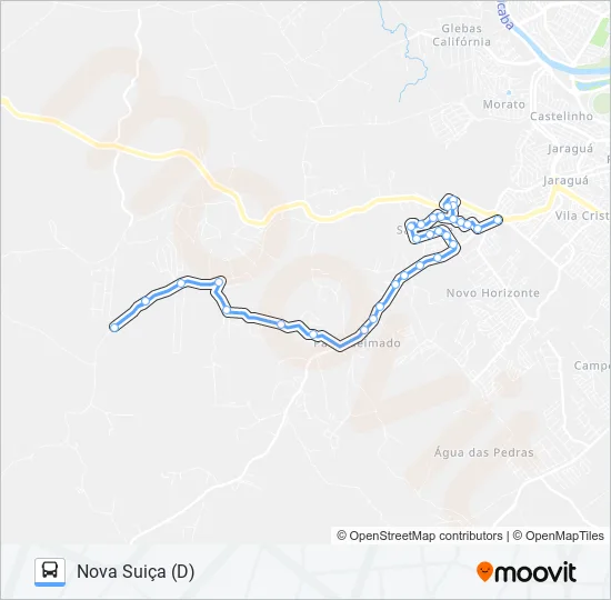 0812 SANTO ANTÔNIO / TSJ  Line Map