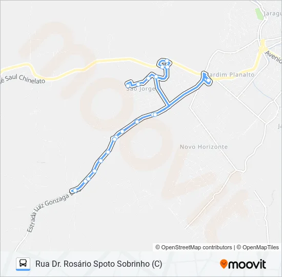 0812 SANTO ANTÔNIO / TSJ  Line Map
