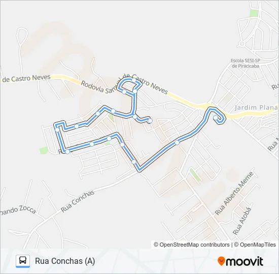 0812 SANTO ANTÔNIO / TSJ  Line Map
