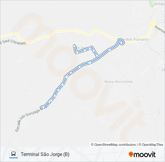 0812 SANTO ANTÔNIO / TSJ  Line Map