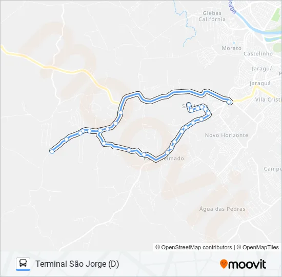 0812 SANTO ANTÔNIO / TSJ  Line Map