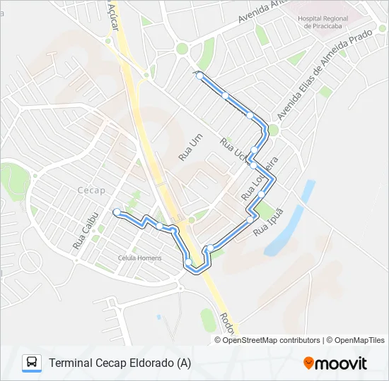 0213 PERDIZES - TPI / TCE  Line Map