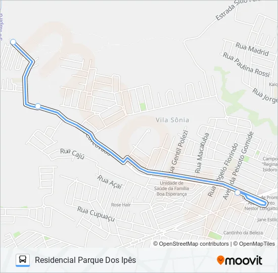 0414 RESIDENCIAL PIRACICABA  Line Map