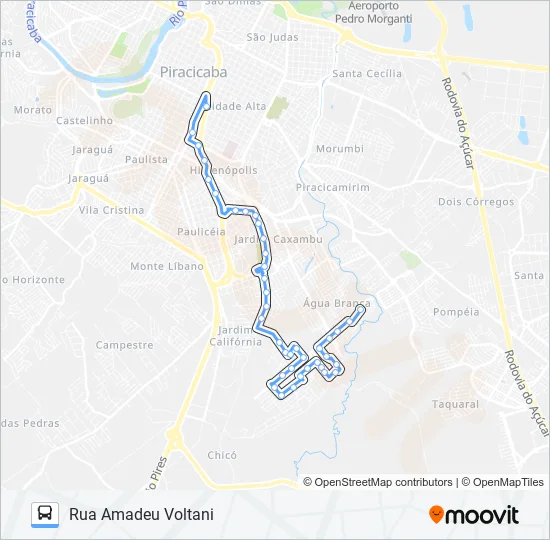 0222 JARDIM ORIENTE / CENTRO  Line Map