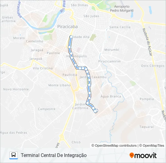 0222 JARDIM ORIENTE / CENTRO  Line Map
