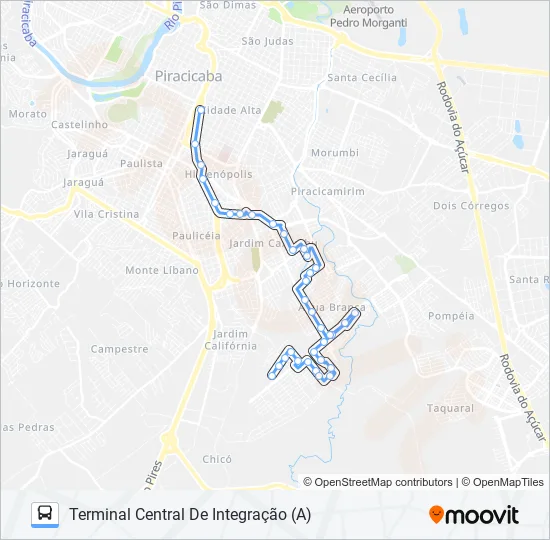 0222 JARDIM ORIENTE / CENTRO  Line Map