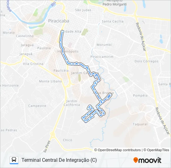 0222 JARDIM ORIENTE / CENTRO  Line Map