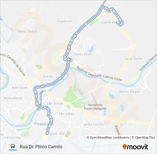 0505 UNINORTE VIA SANTA ROSA  Line Map