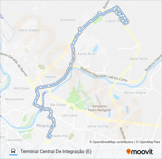 0505 UNINORTE VIA SANTA ROSA  Line Map