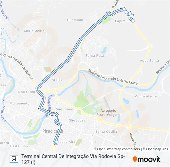 0505 UNINORTE VIA SANTA ROSA  Line Map