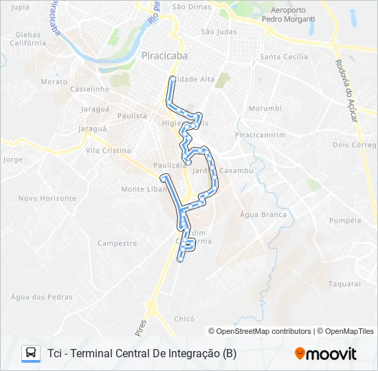 0312 HIGIENÓPOLIS - TCI / TPA  Line Map