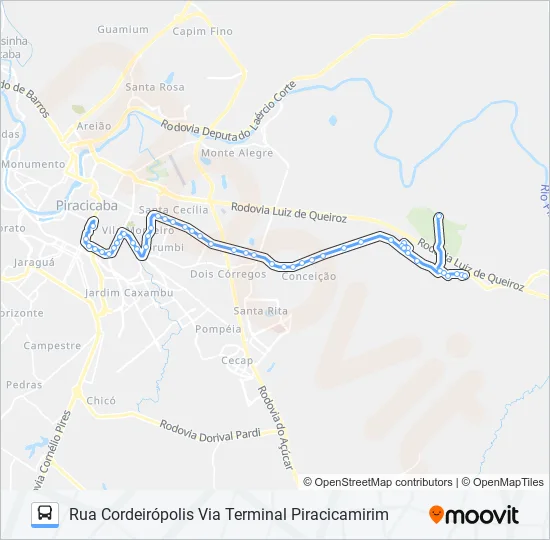 0223 PARQUE PEÓRIA / SANTA CASA  Line Map