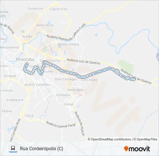 0223 PARQUE PEÓRIA / SANTA CASA  Line Map
