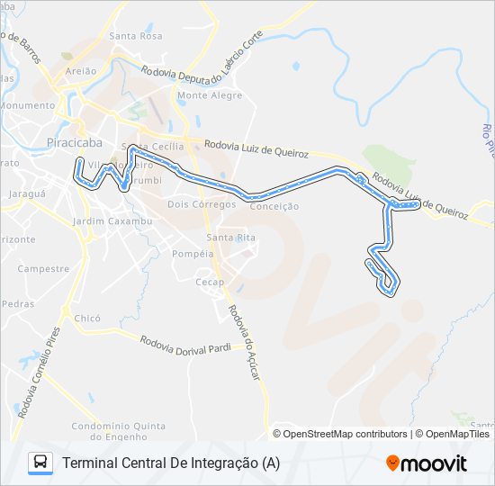 Mapa de 0223 PARQUE PEÓRIA / SANTA CASA de autobús