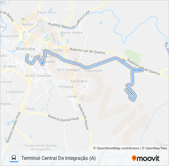 0223 PARQUE PEÓRIA / SANTA CASA  Line Map