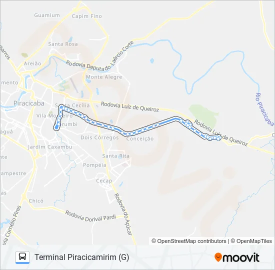 0223 PARQUE PEÓRIA / SANTA CASA  Line Map
