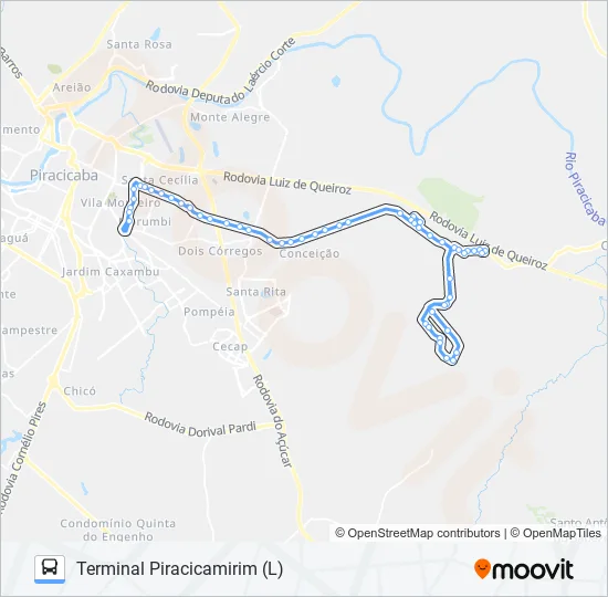 0223 PARQUE PEÓRIA / SANTA CASA  Line Map