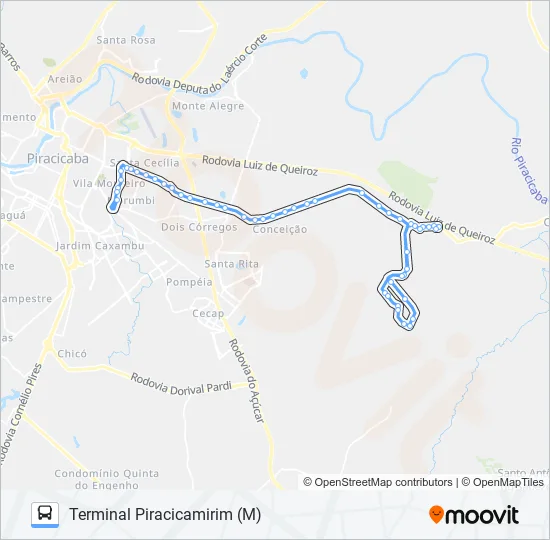 0223 PARQUE PEÓRIA / SANTA CASA  Line Map