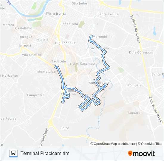 0306 JARDIM ORIENTE - TPA / TPI  Line Map