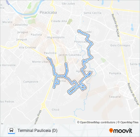0306 JARDIM ORIENTE - TPA / TPI  Line Map