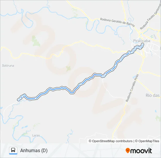 0811 ANHUMAS / TERMINAL SÃO JORGE  Line Map