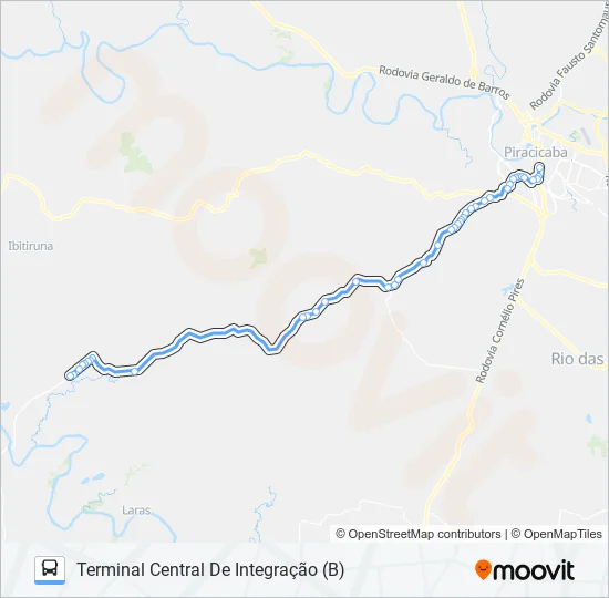 0811 ANHUMAS / TERMINAL SÃO JORGE  Line Map