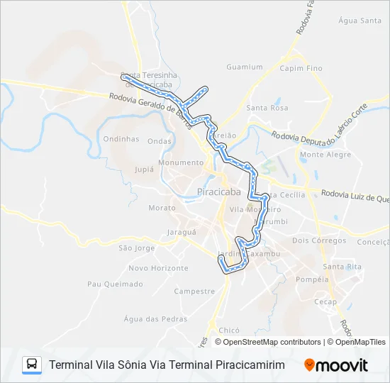 1100 PERIMETRAL - TPA / TPI / TVS  Line Map