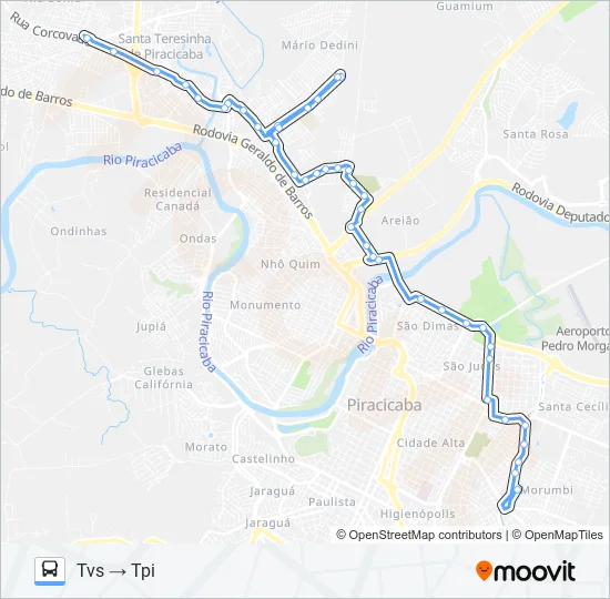 1100 PERIMETRAL - TPA / TPI / TVS  Line Map