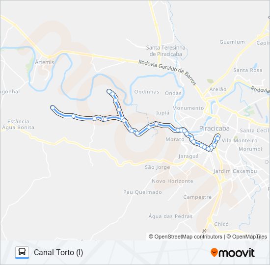 0712 PAU D'ALINHO VIA JARDIM JUPIÁ bus Line Map