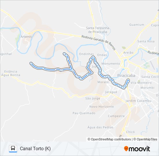 0712 PAU D'ALINHO VIA JARDIM JUPIÁ bus Line Map