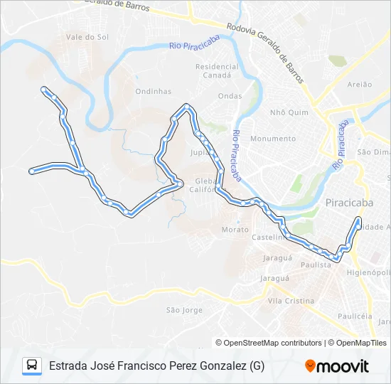 0712 PAU D'ALINHO VIA JARDIM JUPIÁ  Line Map