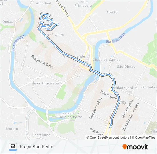 0103 NHÔ QUIM VIA AV. MANOEL CONCEIÇÃO  Line Map