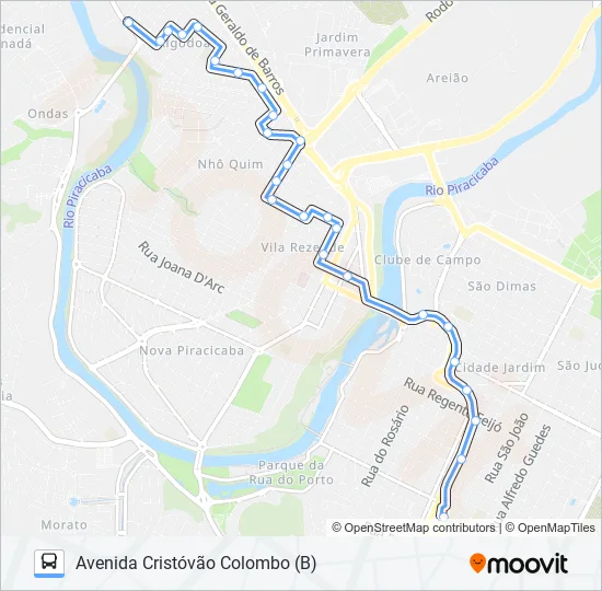 0103 NHÔ QUIM VIA AV. MANOEL CONCEIÇÃO  Line Map