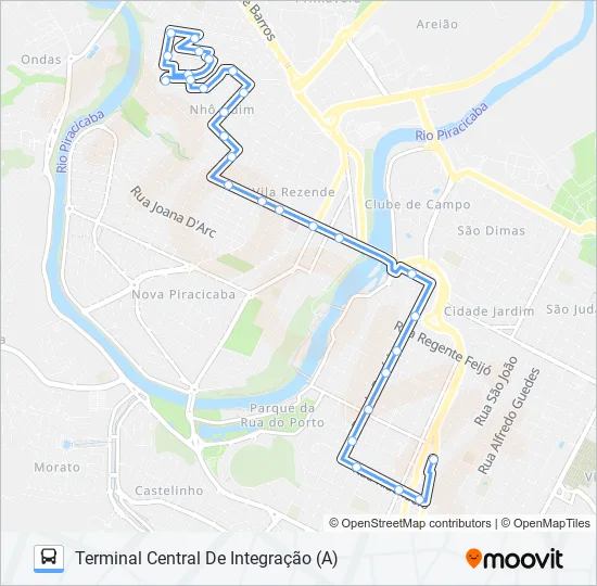 0103 NHÔ QUIM VIA AV. MANOEL CONCEIÇÃO  Line Map