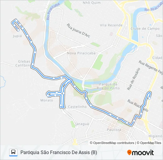 0701 JARDIM JUPIÁ VIA AVENIDA DR. PAULO DE MORAES  Line Map