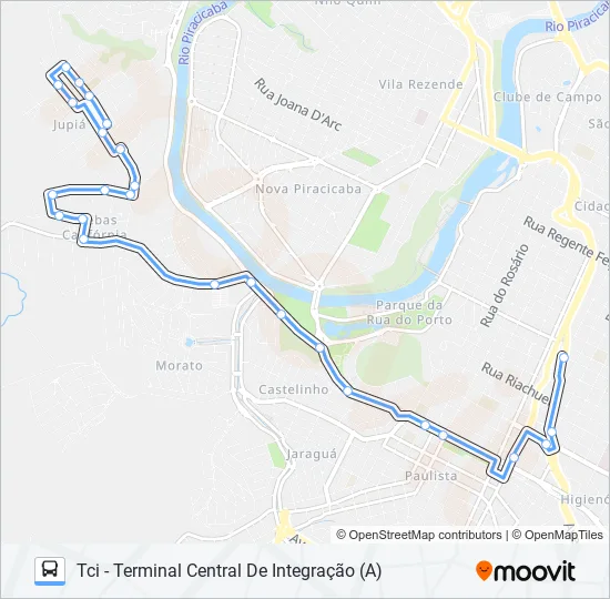 0701 JARDIM JUPIÁ VIA AVENIDA DR. PAULO DE MORAES  Line Map