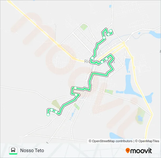 0001 NOSSO TETO / BELA VISTA Bus Line Map