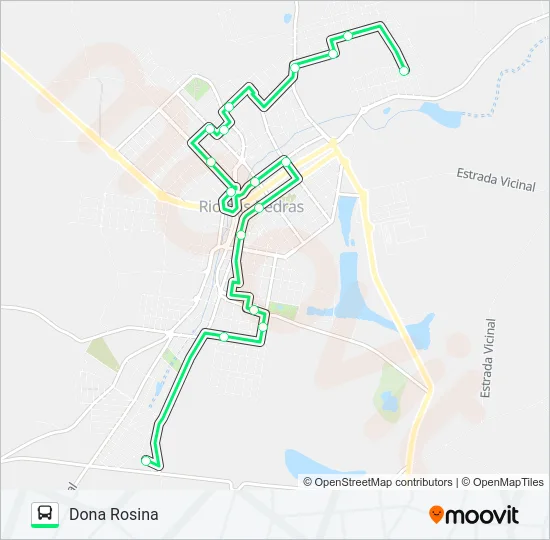0002 DONA ROSINA / BOM RETIRO Bus Line Map