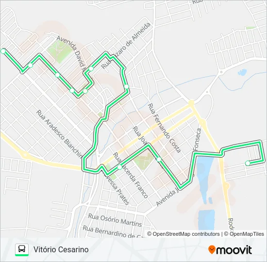 0003 VITÓRIO CESARINO / SÃO CRISTÓVÃO Bus Line Map