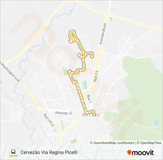 06 CERVEZÃO Bus Line Map