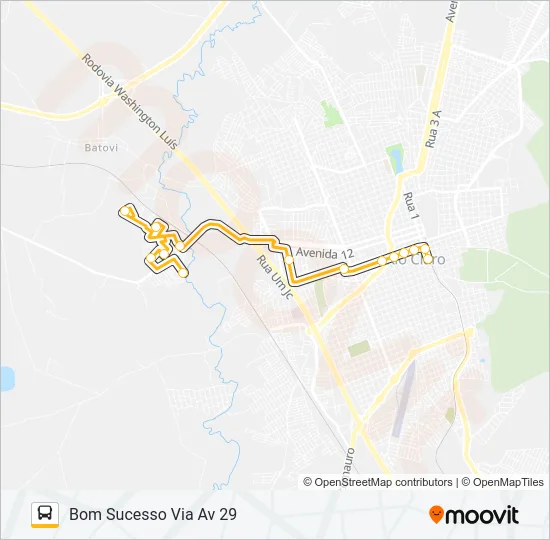 14 BOM SUCESSO Bus Line Map