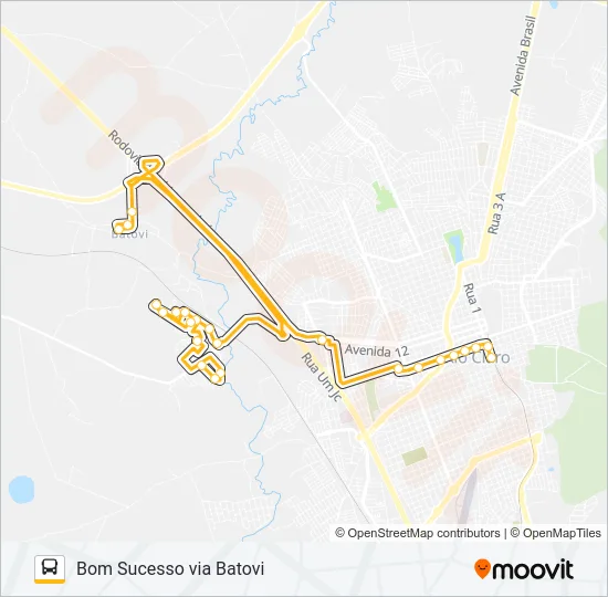 14 BOM SUCESSO Bus Line Map