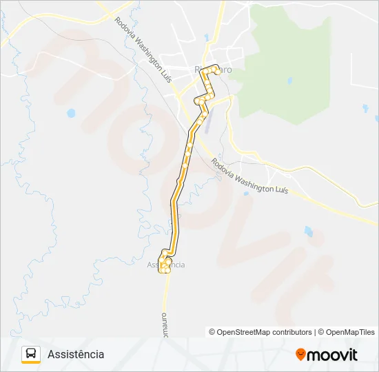 15 ASSISTÊNCIA Bus Line Map