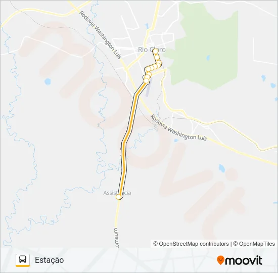 15 ASSISTÊNCIA Bus Line Map