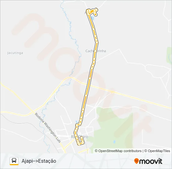18 AJAPI / FERRAZ Bus Line Map